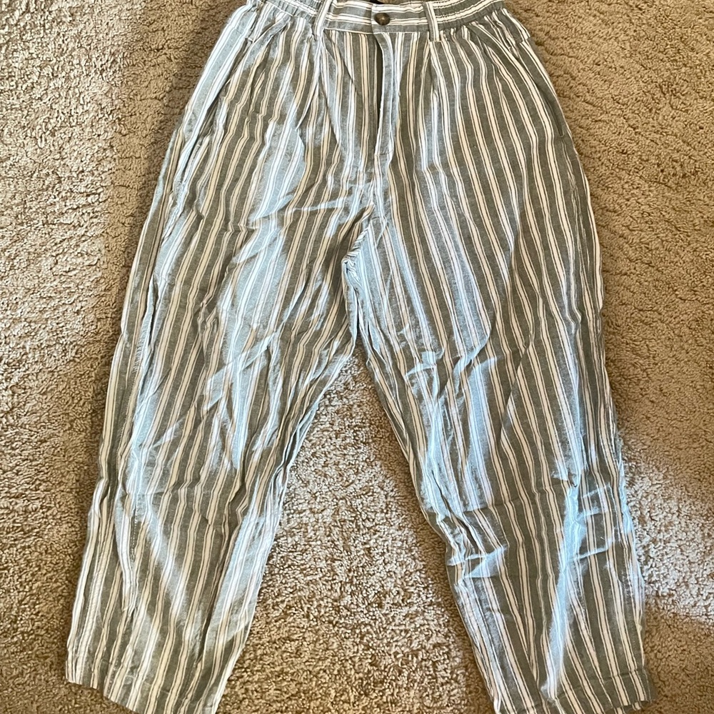 Urban BDG Grey and White Striped Pants